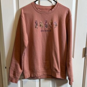 Floral Embroidered Crewneck Sweatshirt